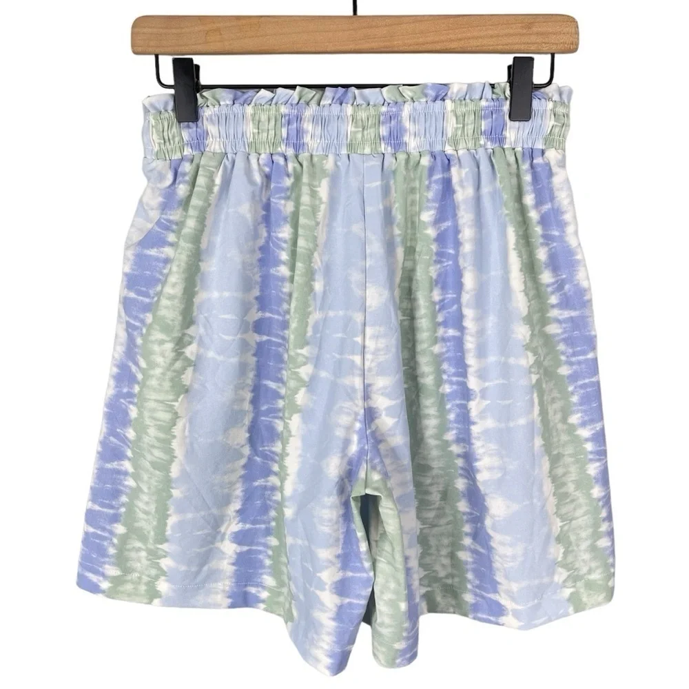 Madewell Second Wave Board Shorts NWT Small Elastic Waist Pull On Tie Dye Print